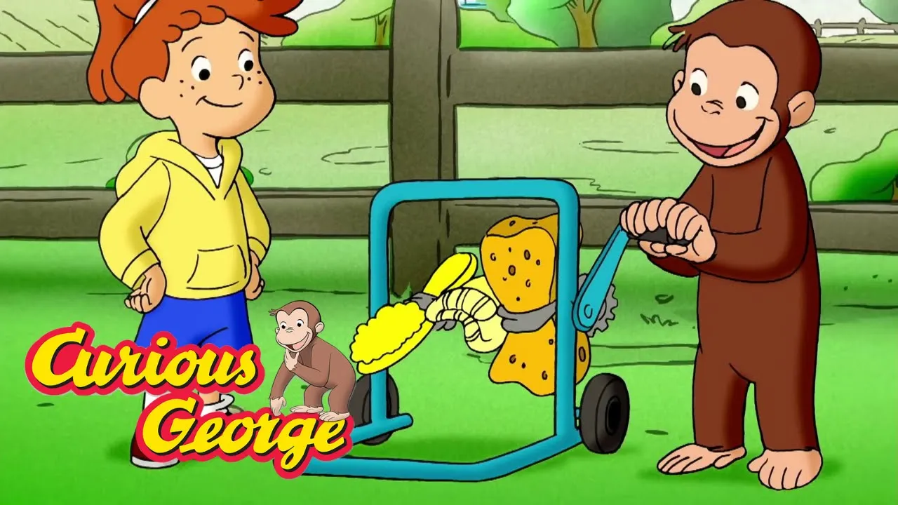 Curious George 🐵 George and Allie's Car Wash 🐵 Kids Cartoon 🐵 Kids Movies 🐵 Cartoons for Kids