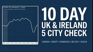 UK Ireland 10 Day Weather Forecast - 5 City Check London Cardiff Edinburgh Belfast Dublin