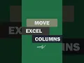 Move columns and rows in Excel the easy way