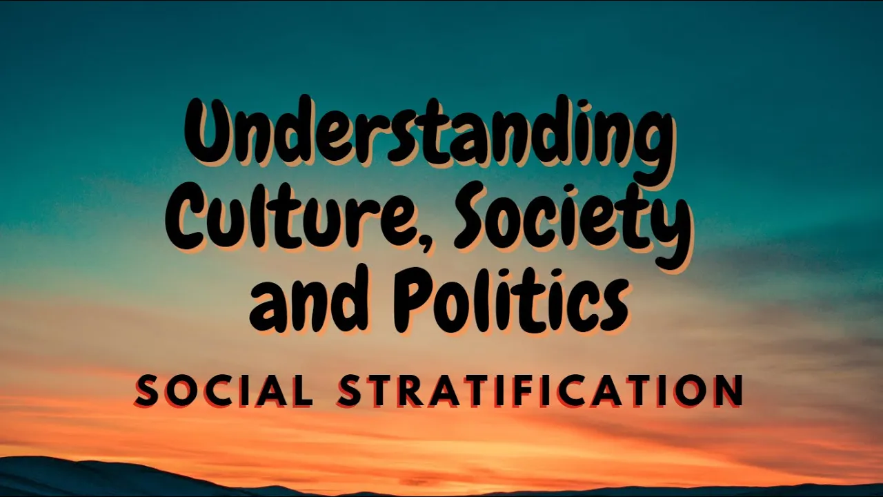 UCSP 9.0 Social Stratification
