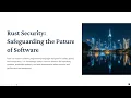 Rust Security Safeguarding the Future of Software