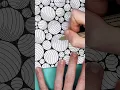 Geometric pattern coloring page timelapse for adults