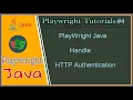 4 Playwright java How to handle Http popup authentication