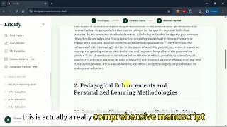 Literfy Demo Search Multiple Academic Databases Write Literature Reviews Faster
