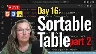 Build a Sortable Table w vanilla JS No Frameworks Day 16 part 2