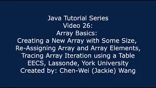 EECS1021 Java Tutorial 26