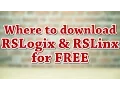 How to download RSLogix RSLinx for free link to new procedure in description