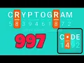 CRYPTOGRAM 997