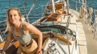 Navigating Tidal Rapids in a Traditional Sailboat