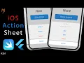 Flutter Tutorial - Create iOS Action Sheet SwiftUI in Flutter Cupertino Action Sheet