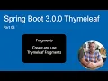 Spring Boot 3 0 0 Thymeleaf - Create and use Thymeleaf Fragments