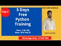 Day 2 Python workshop by Sanjay Navale CNC WEB WORLD