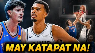 SINUPALPAL NG ROOKIE si Wemby! May PANTAPAT na sa Alien?! Muntik pang MAUWI SA GULO ang Laban!
