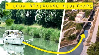 THE STAIRCASE LOCK- Our Biggest Challenge Yet! | French Canals | Ep 100