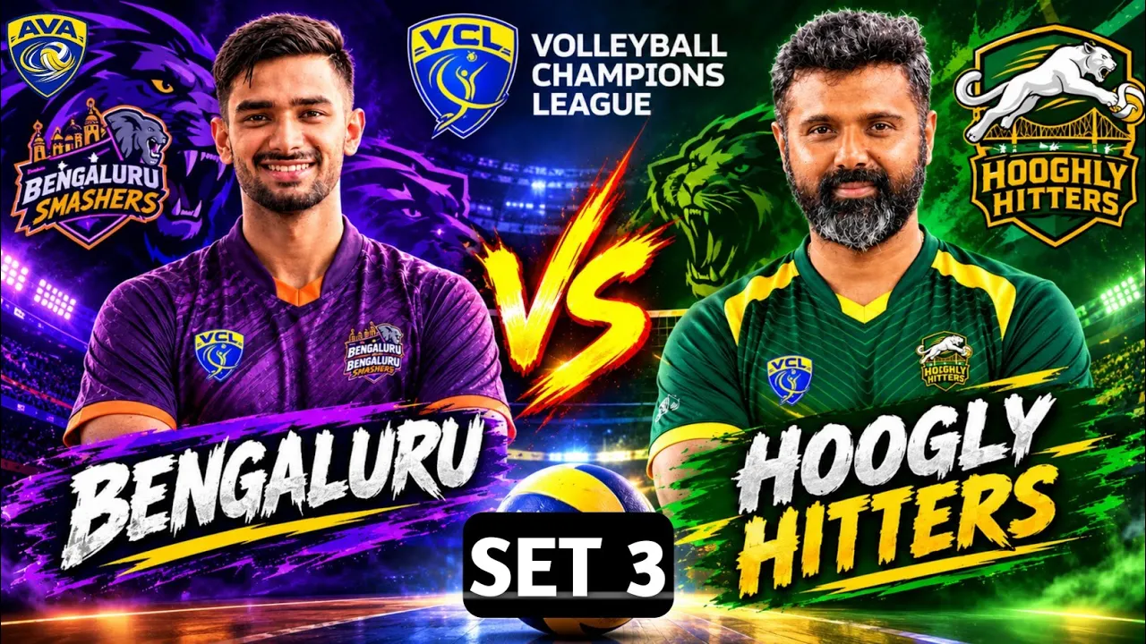| Highlights SET 3 | Bengaluru VS Hoogly hitters | Volleyball Champion League |