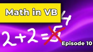 Visual Basic Tutorial Math Operations