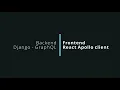 Grap L Python With Graphene demo - React Apollo client