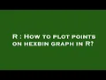 R How to plot points on hexbin graph in R