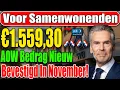 📰 Vandaag bevestigd: samenwonenden ontvangen nu €1.559,30 aan AOW volgens november-update!