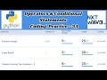 Operators Conditional Statements Coding Practice - 3A Answers Python NxtWave CCBP 4 0