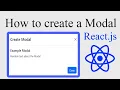How to create a Modal in a React Project - React Bootstrap