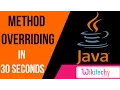 what is method overriding in java java interview questions and answers wikitechy com