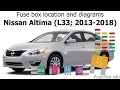 Fuse box location and diagrams Nissan Altima L33 2013-2018