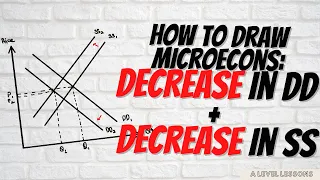 How to DRAW Microecons Part 3 Decrease in Demand with a Fall in Supply A Level Economics 2024