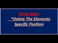 Delete the Elements Specific Position Malayalam FUMIGATION