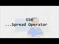 ES6 Spread operator - JavaScript Tutorial