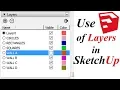 How to use Layers in Sketchup Tutorial Modeling With the Help of layers in Sketchup