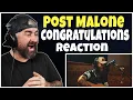 Post Malone - Congratulations Live From The Studio Rock Artist Reaction