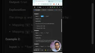 Leetcode 205 Isomorphic Strings - Quick Concept Explained