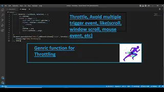 Javascript Throttle function to avoid multiple trigger click event mouse window scroll