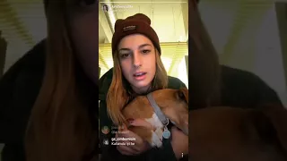 adult film star kristen scott talks to her fans during live video
