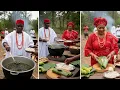Download Lagu Cooking Edo BLACK SOUP (Omoebe) for 1,000 People! 🇳🇬 Ancient Benin Kingdom Feast