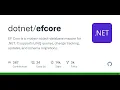 GitHub - EF Core is a modern object-database mapper for NET It supports LINQ que