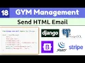 Send html email via Django EmailMessage Object Django Full Course Gym Management System