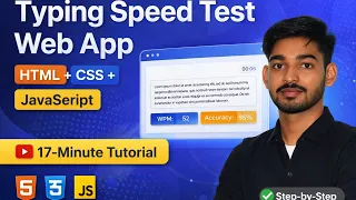 Build Typing Speed Test App HTML CSS JavaScript Project Step-by-Step Tutorial