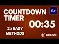 How to Make a Countdown Timer in After Effects 2 Easy Methods