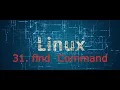 31 FIND command in linux linux crash course