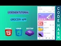 UI Design Tutorial - Grocery App UI HTML CSS BOOTSTRAP