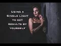 How to Use a Single Light with Modifiers to Get Results for YOURSELF Rotolight Neo 2-Canon EOS R