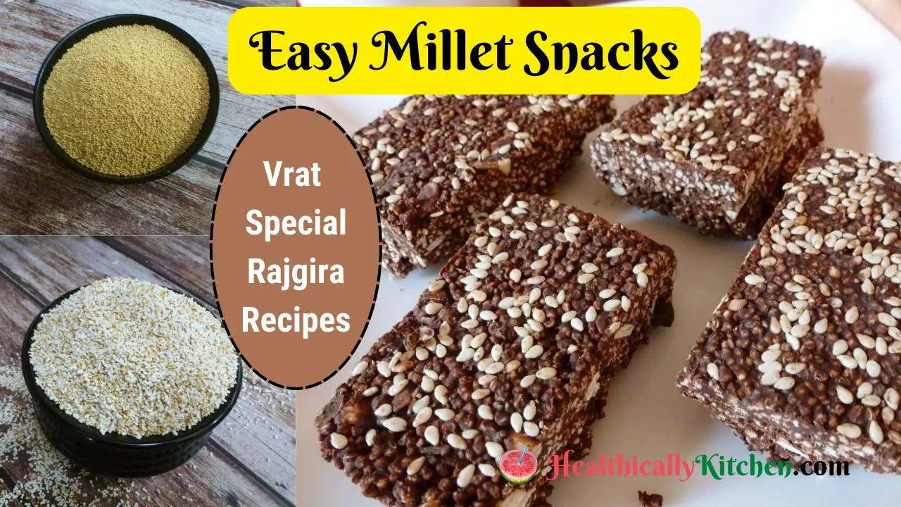 Rajgira Seeds Energy Bar How to Pop Rajgira/Amaranth Seeds at Home Healthy Snacks   Millet Recipes