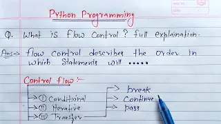 Python Transfer Statements break continue and pass