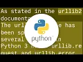 Import error No module name urllib2
