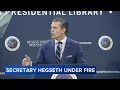 Hegseth defends strikes on alleged cartel boats, says Trump can order use of force 'as he sees fit'