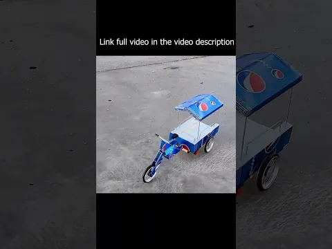 Tricycle Rickshaw With Pepsi Cans