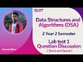 DSA Test - 1 Java Stack and Queue Question Discussion