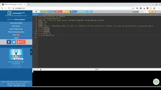 Python Understanding String Literals